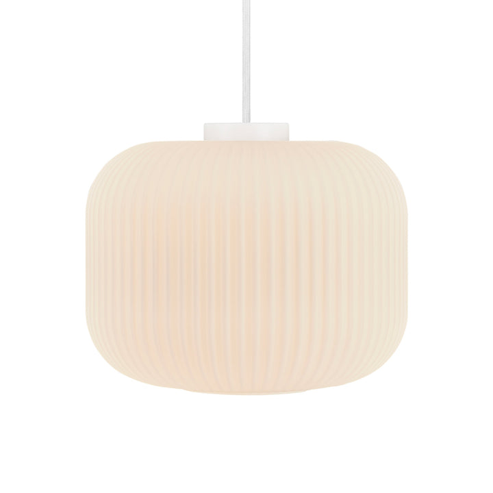 Lampada a sospensione Milford 30, Opale/Bianco