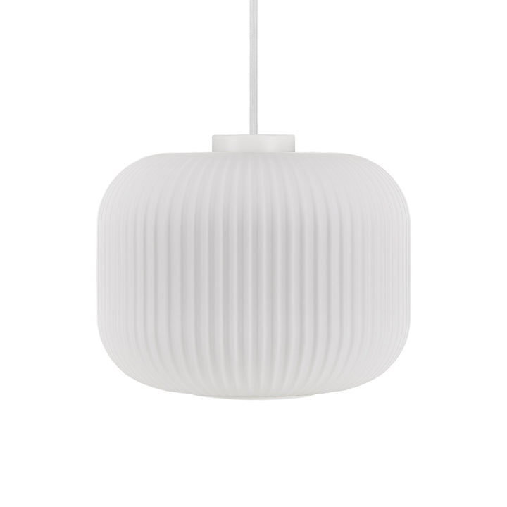 Lampada a sospensione Milford 30, Opale/Bianco