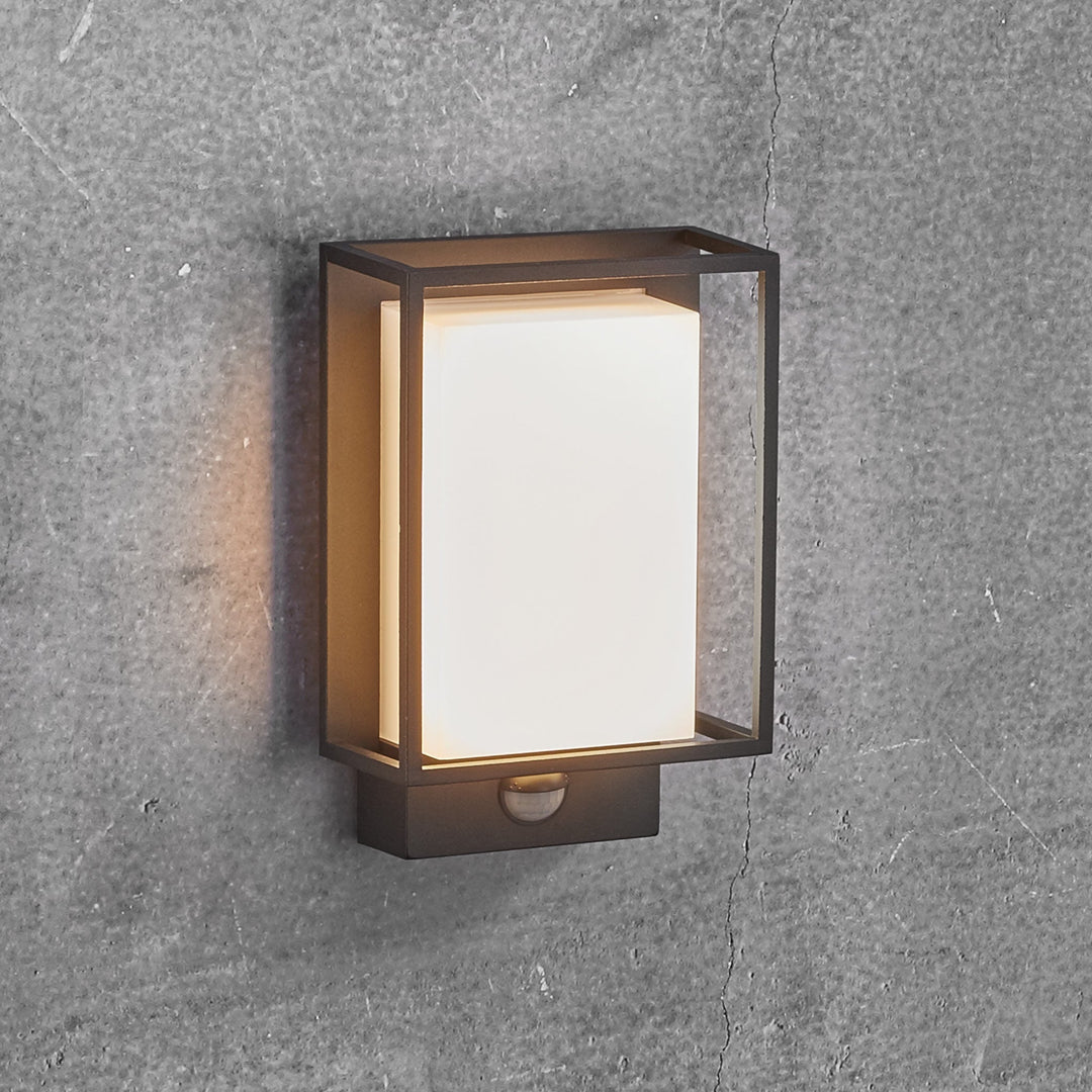 Luce da Parete LED Esterno Nestor Sensor, Nero/Opale