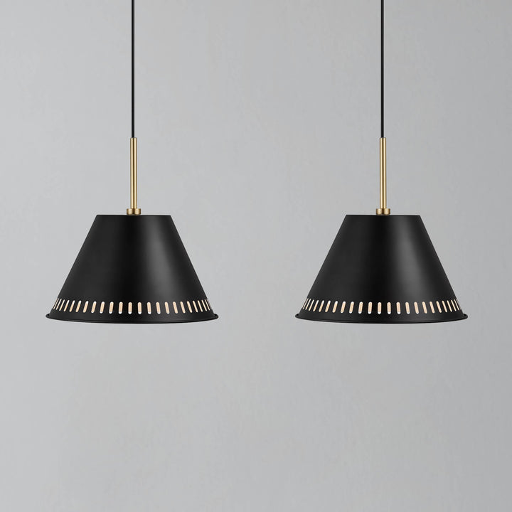 Lampadario Pine 2 kit, Nero