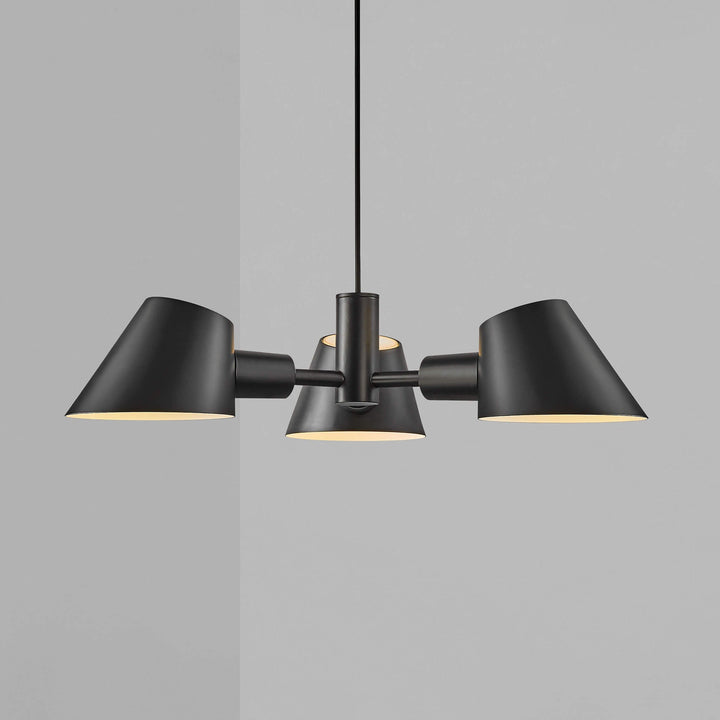 Lampada a sospensione Stay 3 Light, Nera