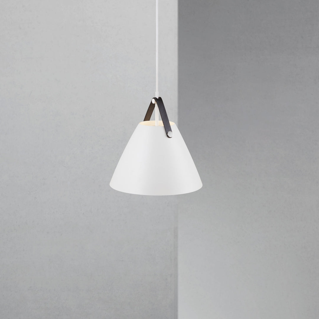 Lampada a sospensione Strap 27, Bianca
