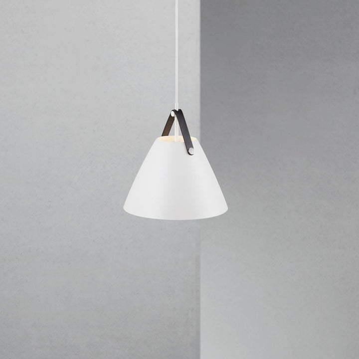 Lampada a sospensione Strap 27, Bianca