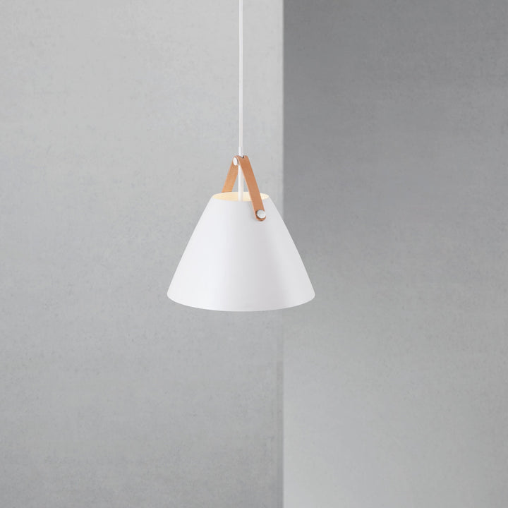 Lampada a sospensione Strap 27, Bianca