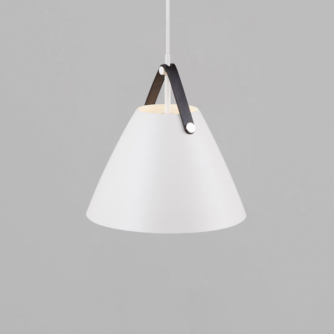 Lampada a sospensione Strap 27, Bianca