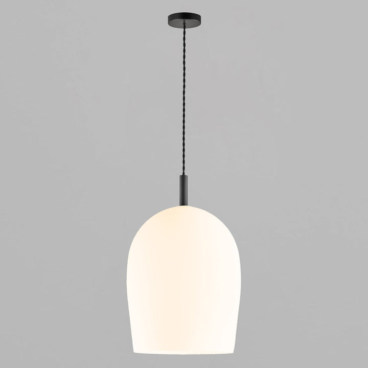 Lampada a sospensione Uma 30 in vetro, opale