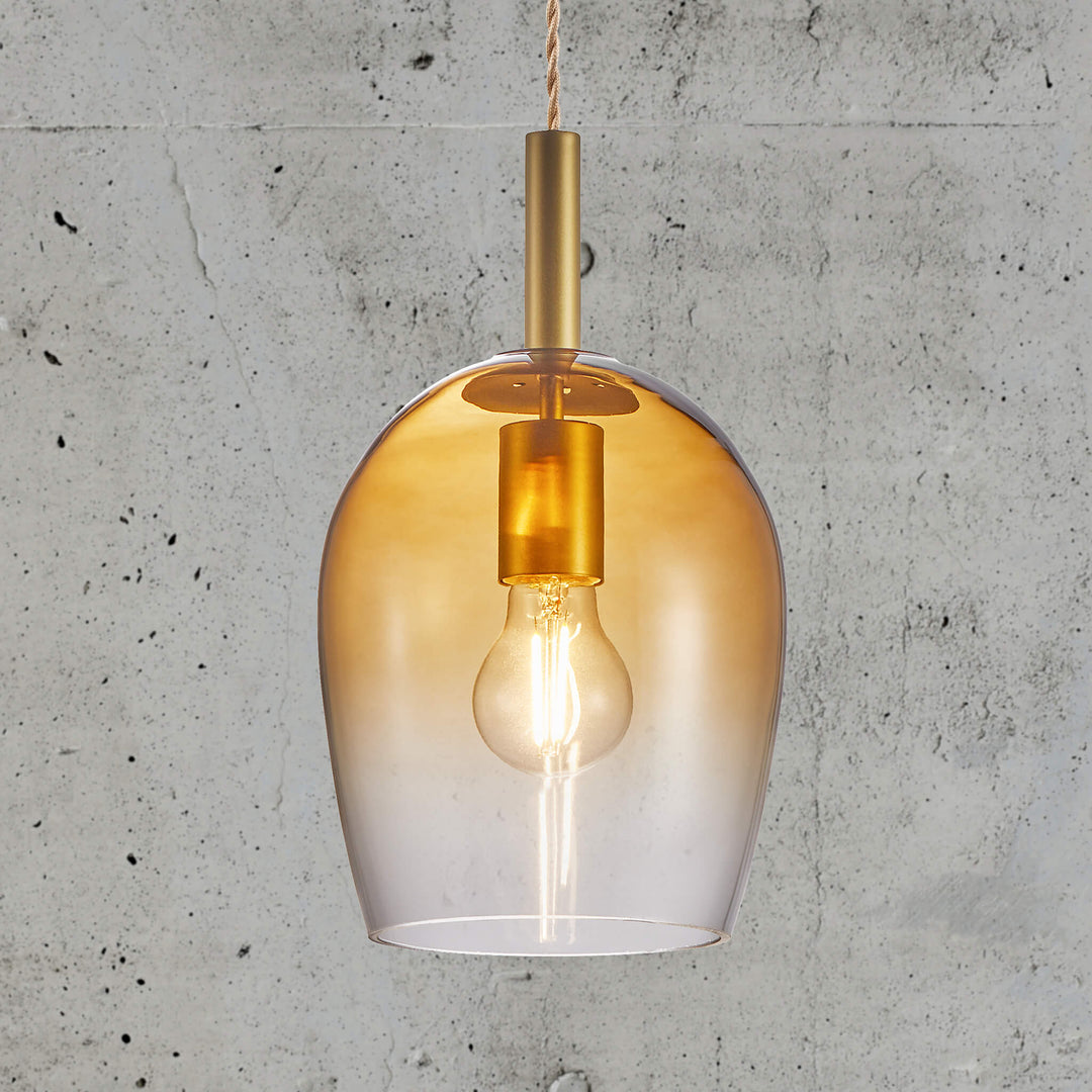 Lampada a sospensione in vetro Uma 18
