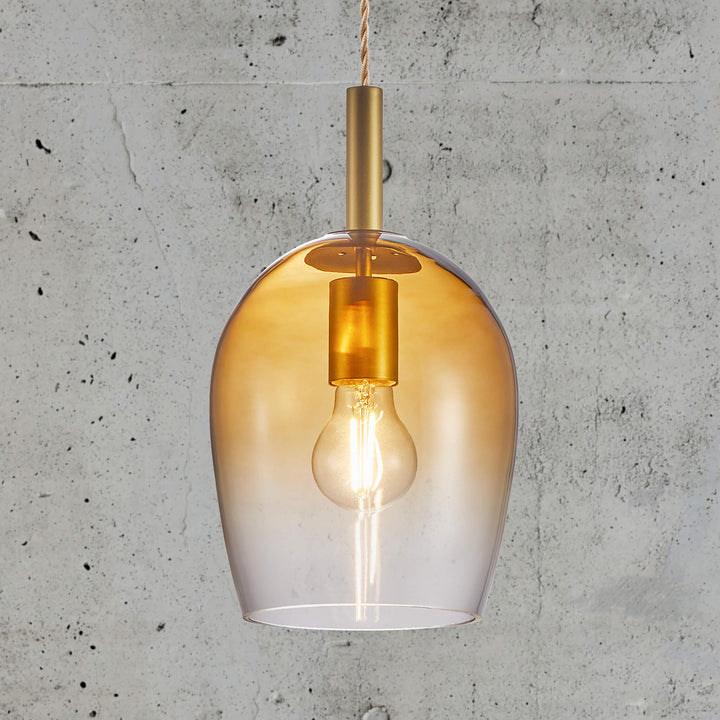 Lampada a sospensione in vetro Uma 18