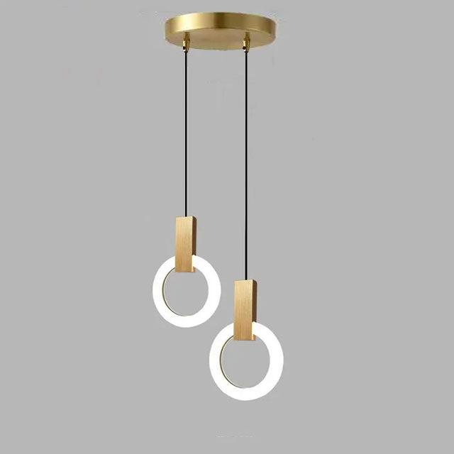 NordCirca: Lampada a sospensione LED minimalista con anello in acrilico – per spazi abitativi e ingressi moderni