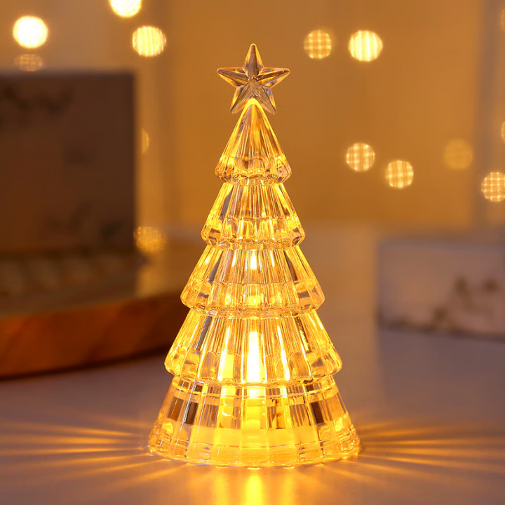 LumiPine™ – Albero di Natale illuminato in vetro argentato