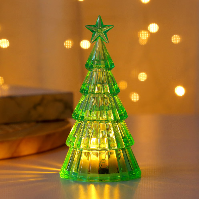 LumiPine™ – Albero di Natale illuminato in vetro argentato