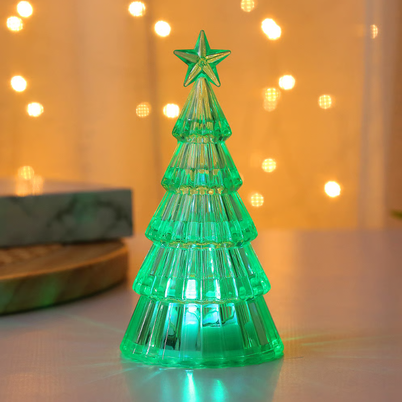 LumiPine™ – Albero di Natale illuminato in vetro argentato