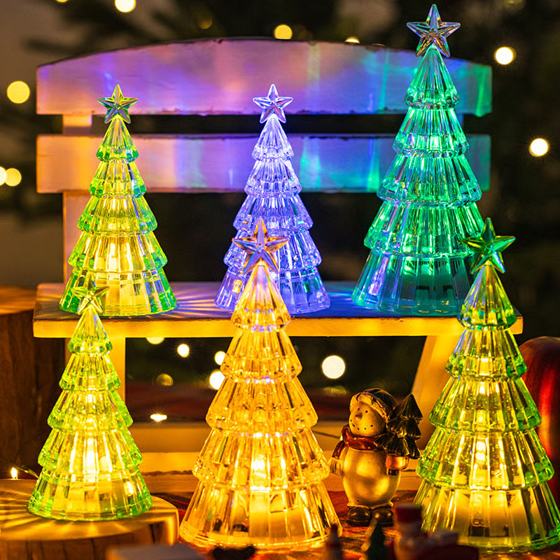 LumiPine™ – Albero di Natale illuminato in vetro argentato