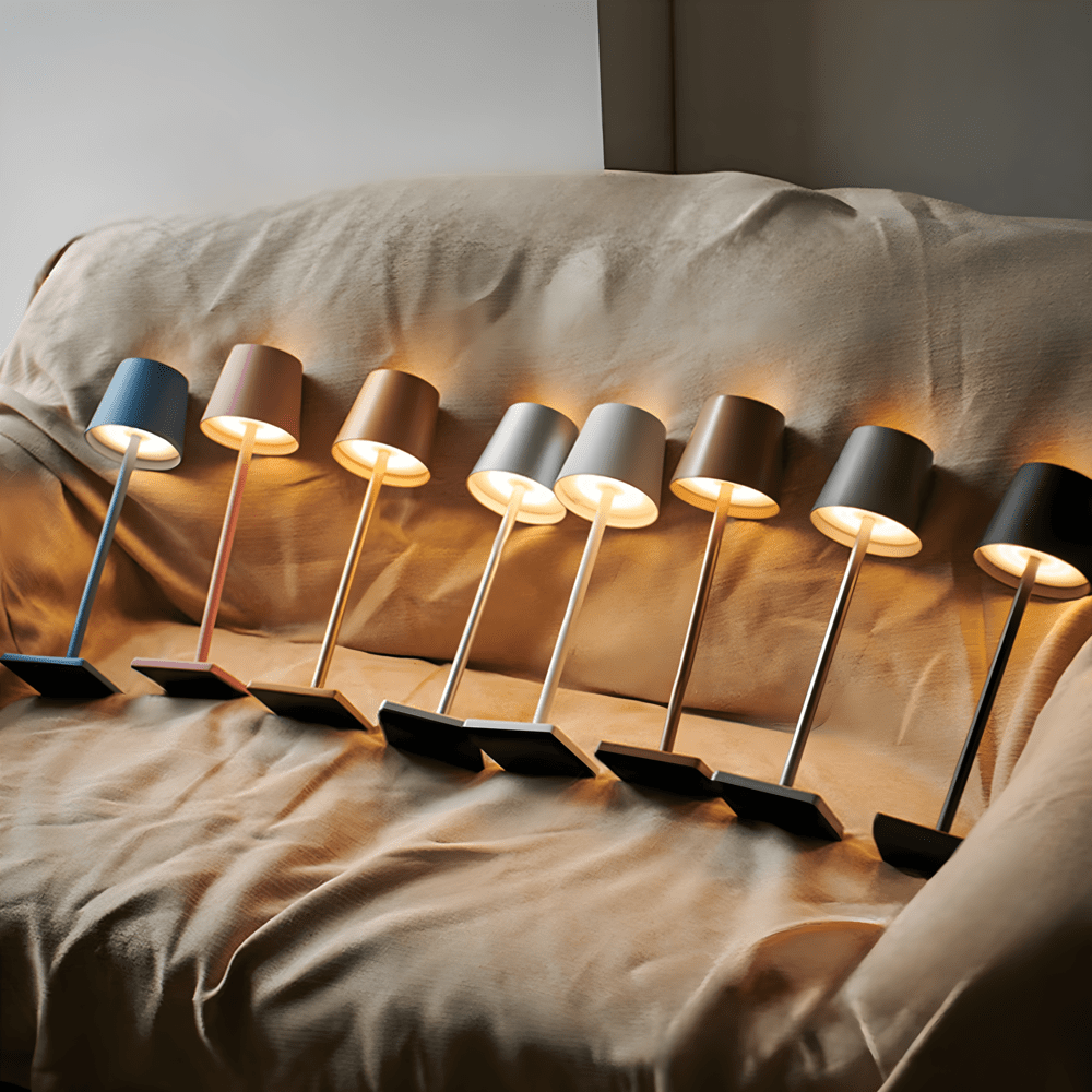 RAYLOOM – Lampada da Tavolo LED Ricaricabile Senza Fili per Illuminazione Flessibile