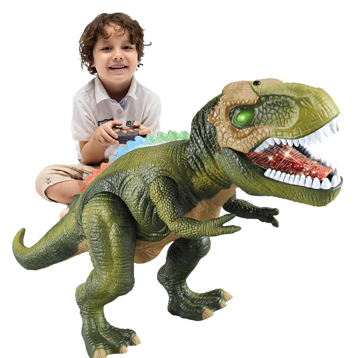 Giocattolo T Rex Dinosaurio Radiocomandato con Luce LED, Camminante e Ruggente per Bambini, Regalo Autunno 2025