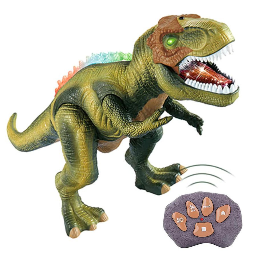 Giocattolo T Rex Dinosaurio Radiocomandato con Luce LED, Camminante e Ruggente per Bambini, Regalo Autunno 2025