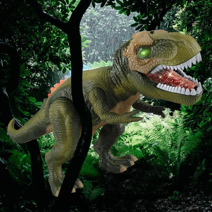 Giocattolo T Rex Dinosaurio Radiocomandato con Luce LED, Camminante e Ruggente per Bambini, Regalo Autunno 2025