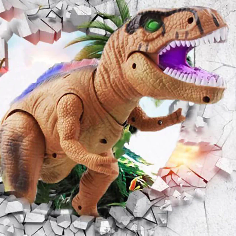 Giocattolo T Rex Dinosaurio Radiocomandato con Luce LED, Camminante e Ruggente per Bambini, Regalo Autunno 2025
