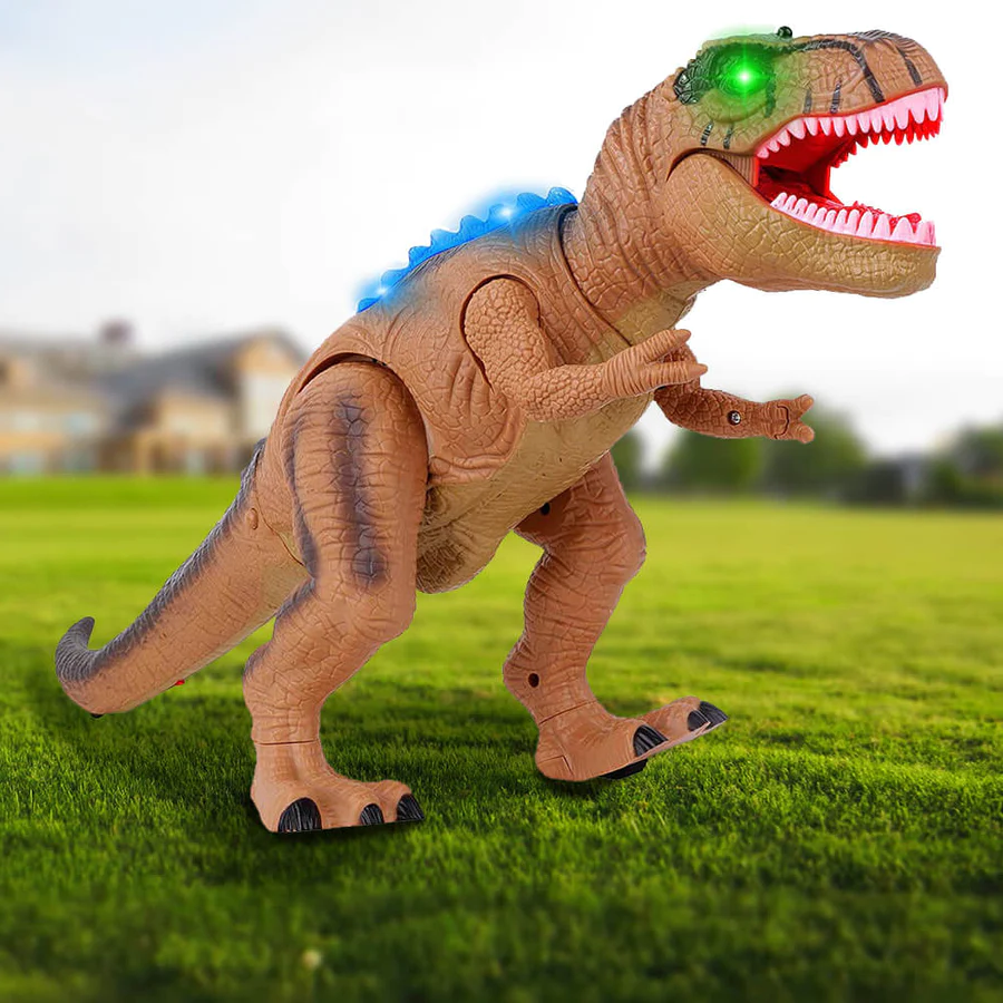 Giocattolo T Rex Dinosaurio Radiocomandato con Luce LED, Camminante e Ruggente per Bambini, Regalo Autunno 2025