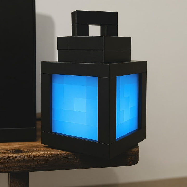 Lampada Minecraft | Lampada da tavolo senza fili | Lampada da notte | Applique da parete interna | PixelLuz