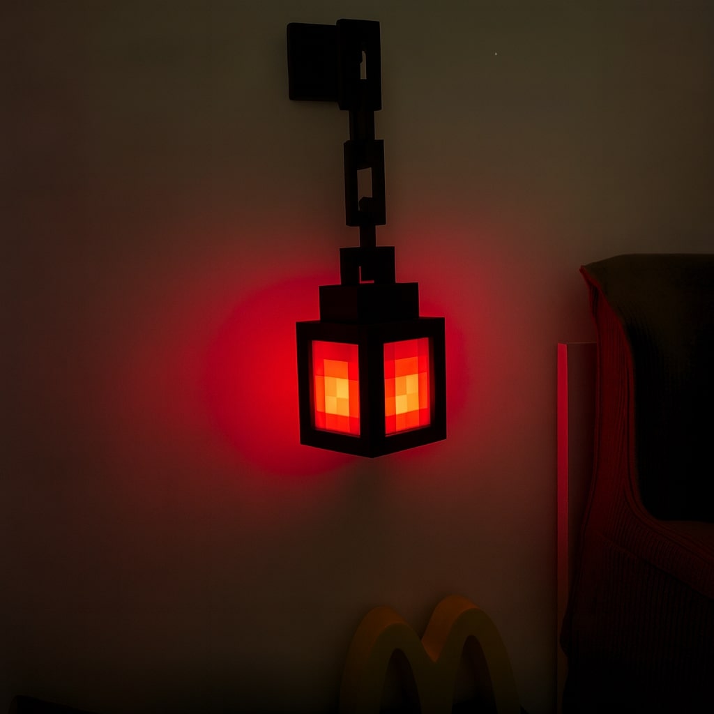 Lampada Minecraft | Lampada da tavolo senza fili | Lampada da notte | Applique da parete interna | PixelLuz