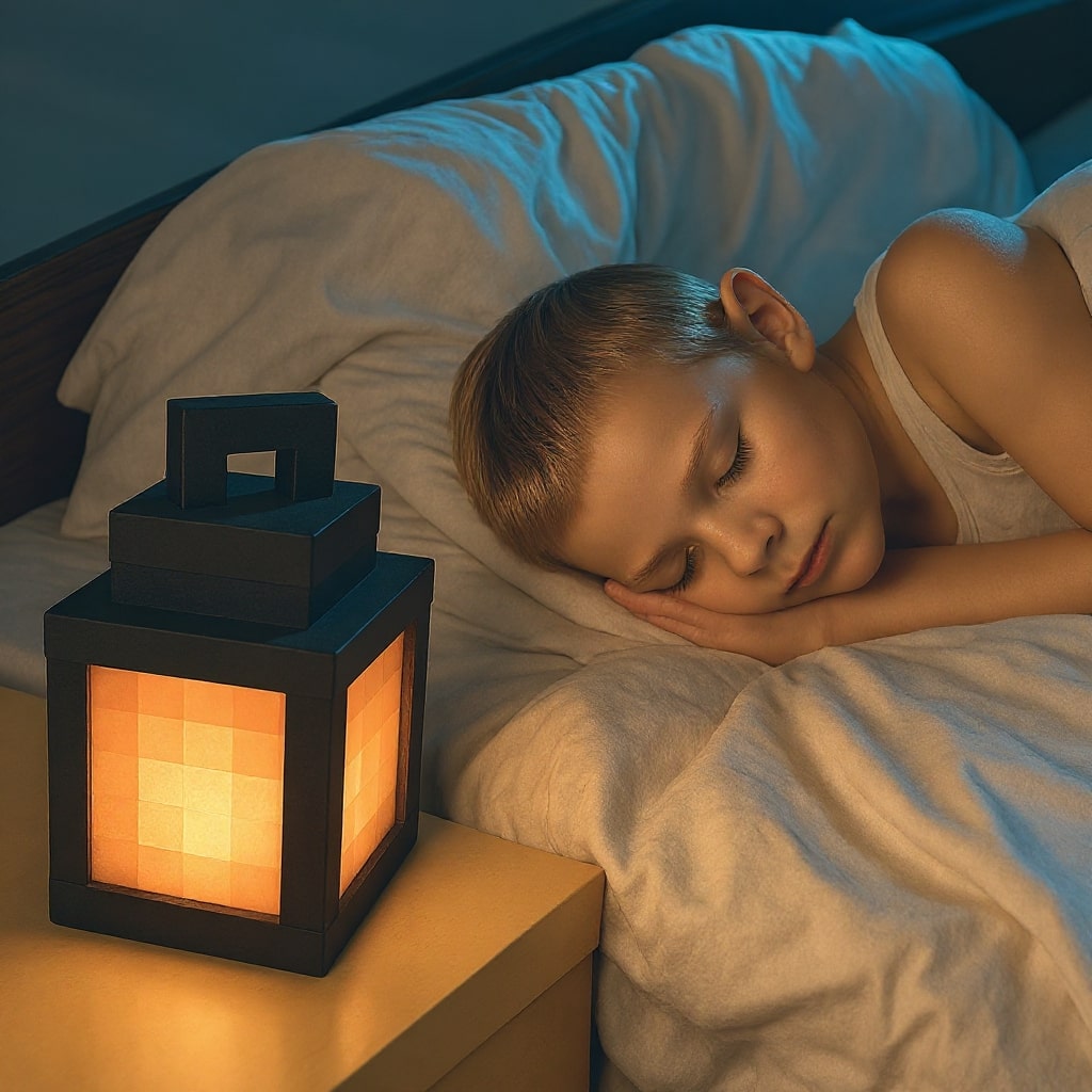 Lampada Minecraft | Lampada da tavolo senza fili | Lampada da notte | Applique da parete interna | PixelLuz