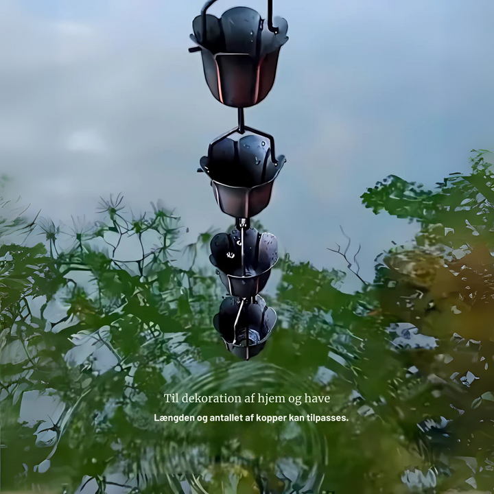 RainHaven™ – Chaîne de pluie décorative pour oiseaux