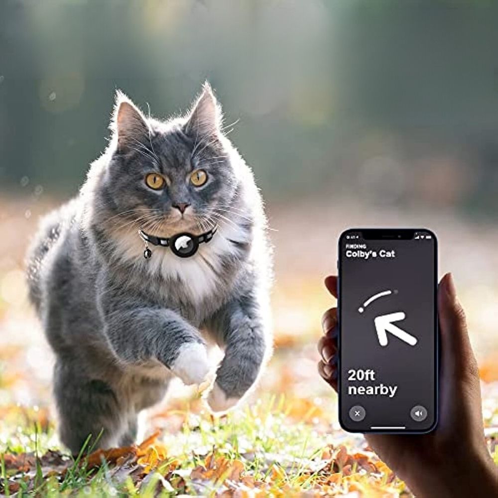 Collare GPS per Gatti con Design Riflettente