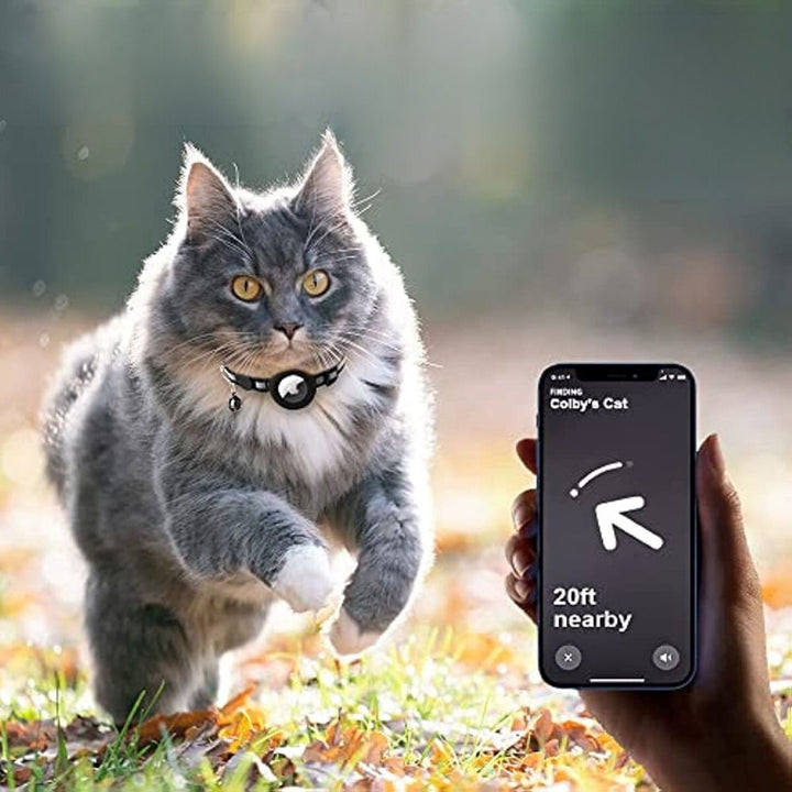 Collare GPS per Gatti con Design Riflettente