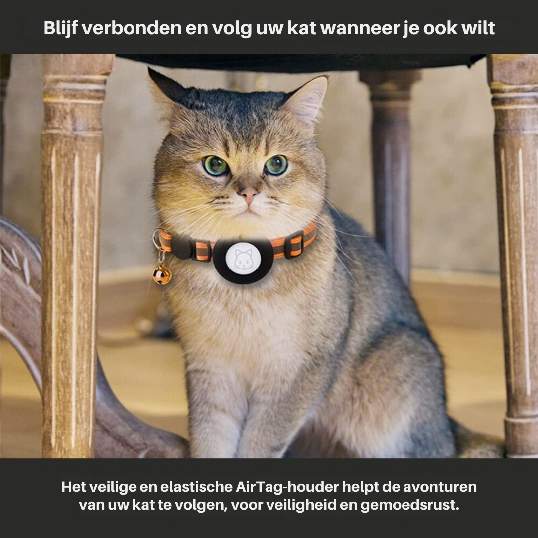 Collare GPS per Gatti con Design Riflettente