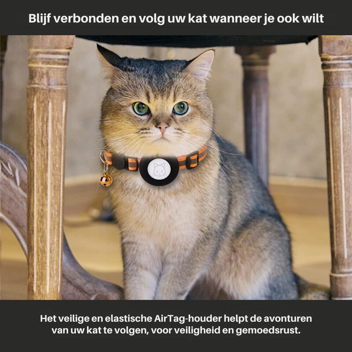 Collare GPS per Gatti con Design Riflettente