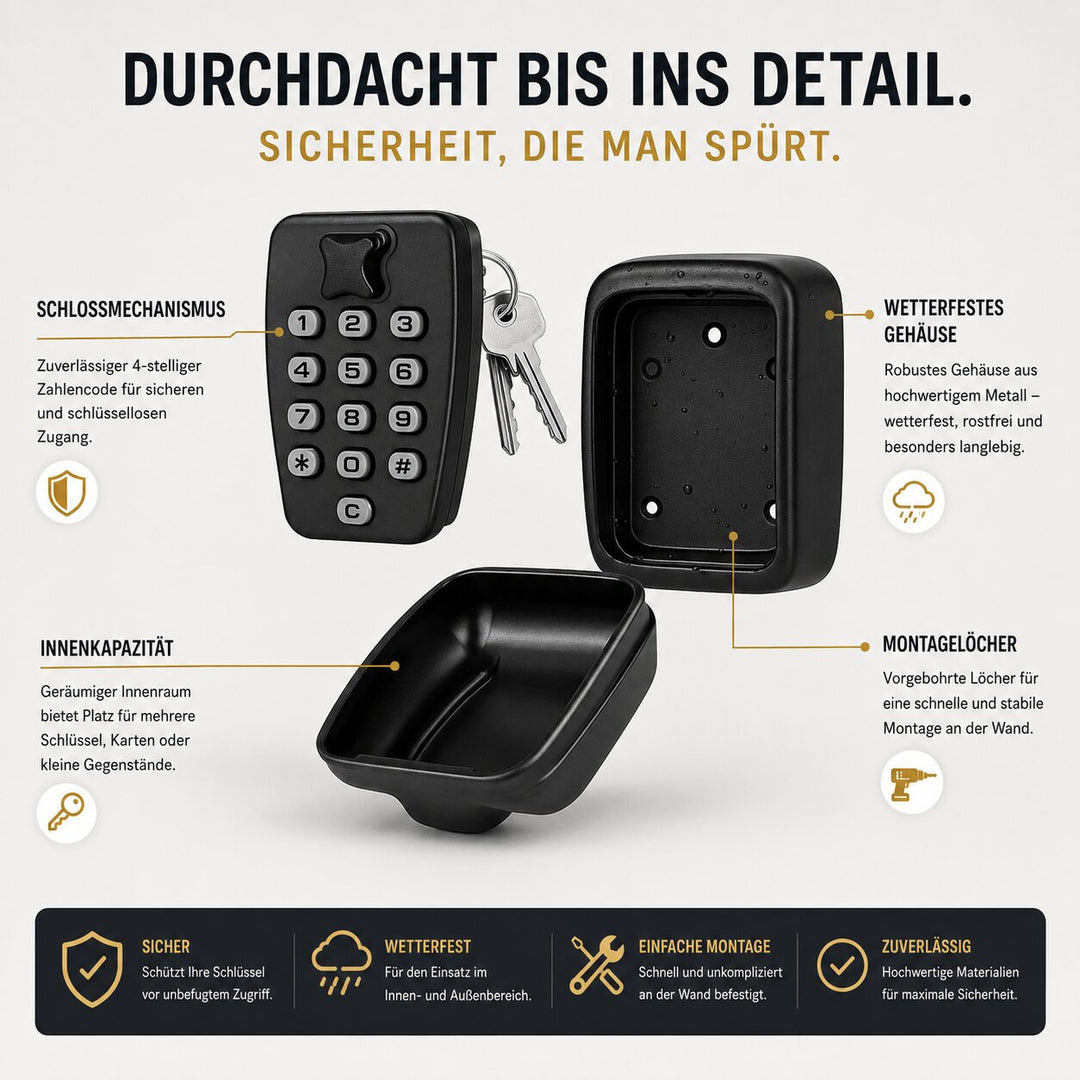 Cassetta di sicurezza per chiavi con codice | SafeHaus