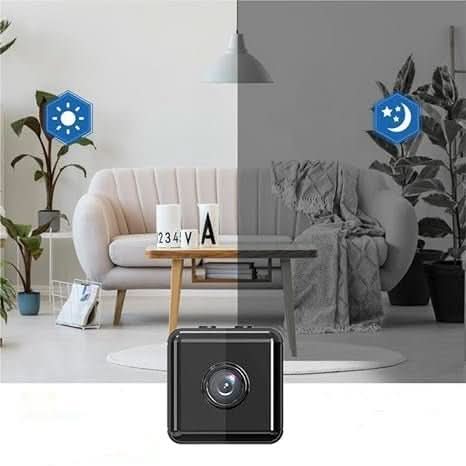 SecureView - Telecamera di sicurezza mini wireless 1080p per sorveglianza interna ed esterna