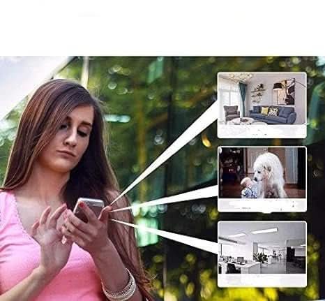 SecureView - Telecamera di sicurezza mini wireless 1080p per sorveglianza interna ed esterna