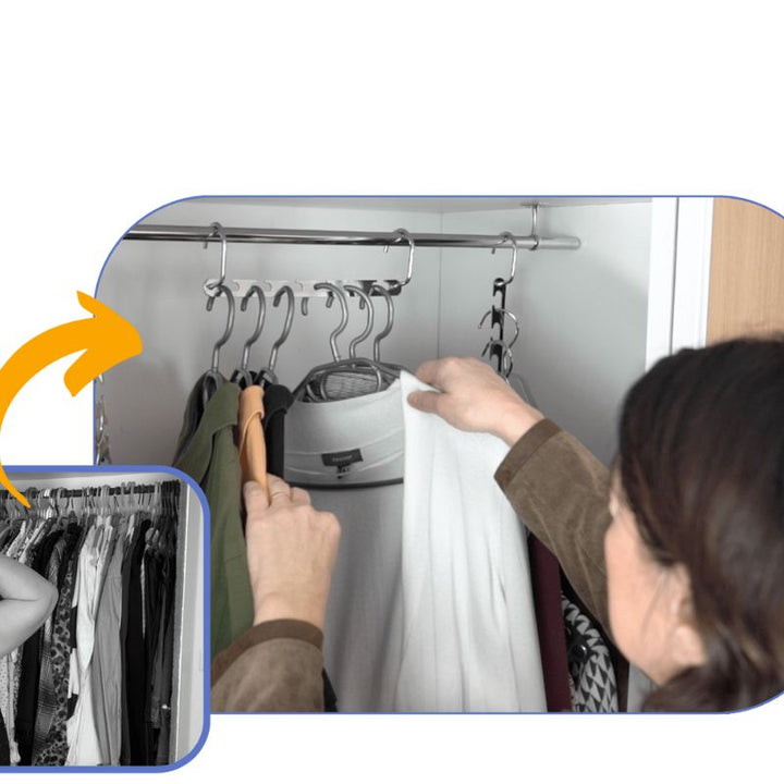 FlexAufhänger™ Massimizza lo spazio nei tuoi armadi