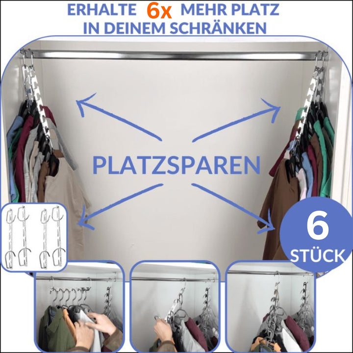 FlexAufhänger™ Massimizza lo spazio nei tuoi armadi