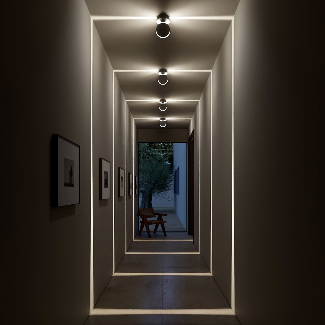 Applique da parete con funzione spot | Elemento luminoso rotante a 360° | Efficiente dal punto di vista energetico