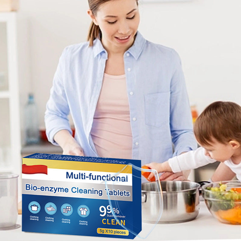 BioSauber™ Compresse di Pulizia Bio-Enzimatiche Multifunzionali (Acquista 3, Ricevi 5 Gratuiti)
