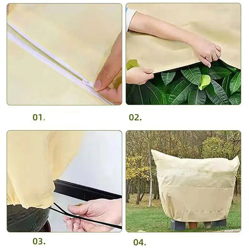 Copertura protettiva contro il gelo per piante | Protezione contro le temperature negative | Diverse dimensioni | Riutilizzabile