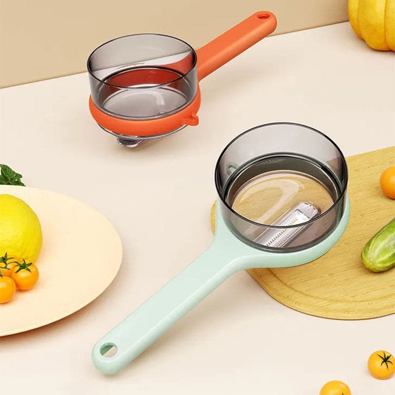 TidyPeel™ – Pelapatate Multifunzionale con Serbatoio per Rifiuti Integrato