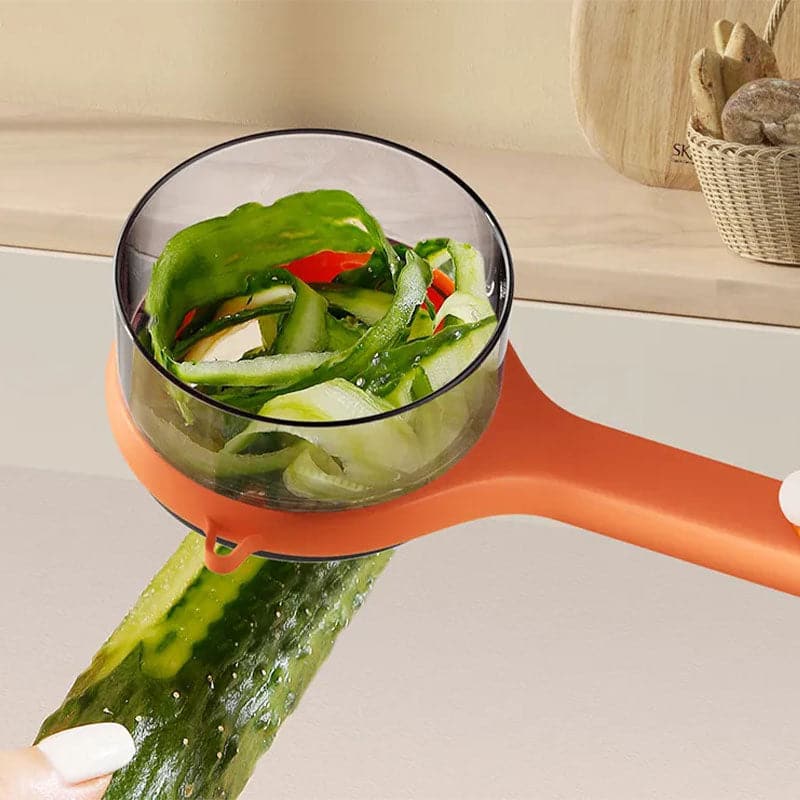 TidyPeel™ – Pelapatate Multifunzionale con Serbatoio per Rifiuti Integrato