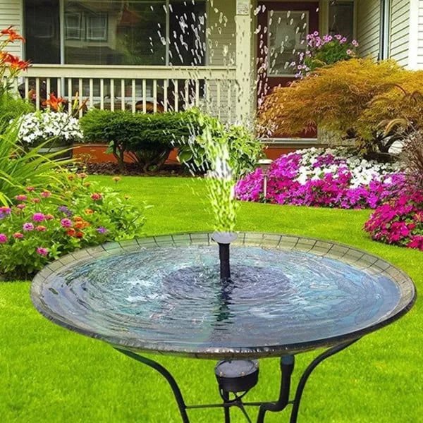 AquaBloom™ – Fontana galleggiante elegante alimentata da energia solare