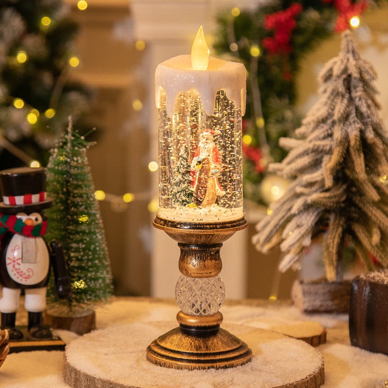 JollyLight™ – Candela LED di Natale con Babbo Natale
