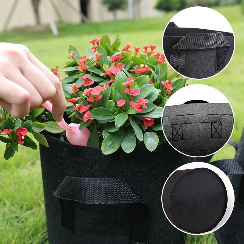 EcoSprout™ – Sacs de Plantes Réutilisables en Géotextile