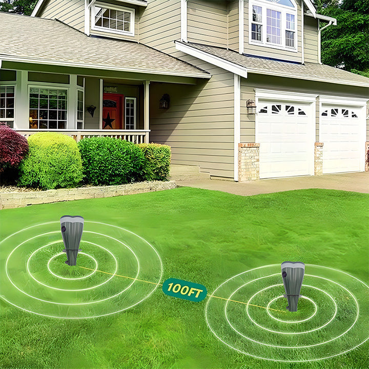 PestGuard™ – Répulsif Ultrasonique Solaire pour Animaux