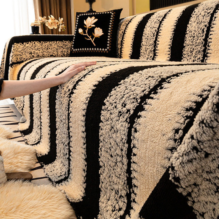 VelvaNest™ – Copertura per divano antiscivolo in velluto premium
