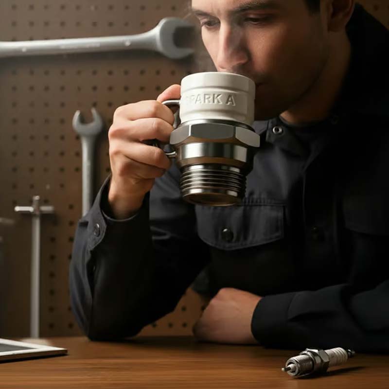 SparkSip™ – Tazza ispirata alle candele di accensione