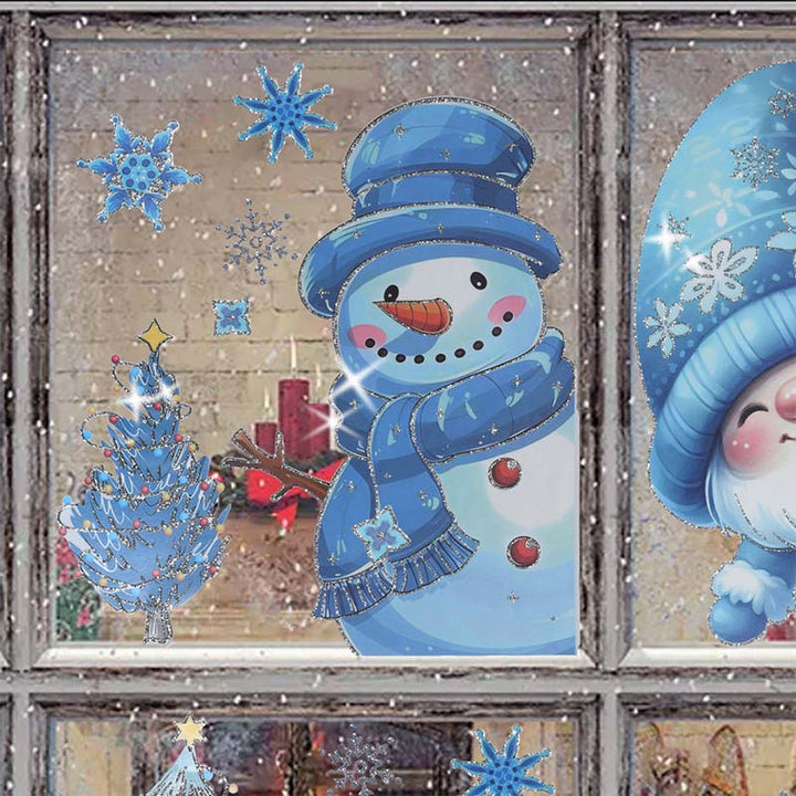 WinterGlow™ – Autocollants de fenêtre de Noël scintillants
