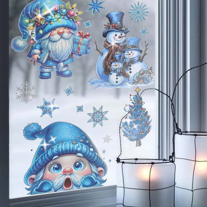 WinterGlow™ – Autocollants de fenêtre de Noël scintillants