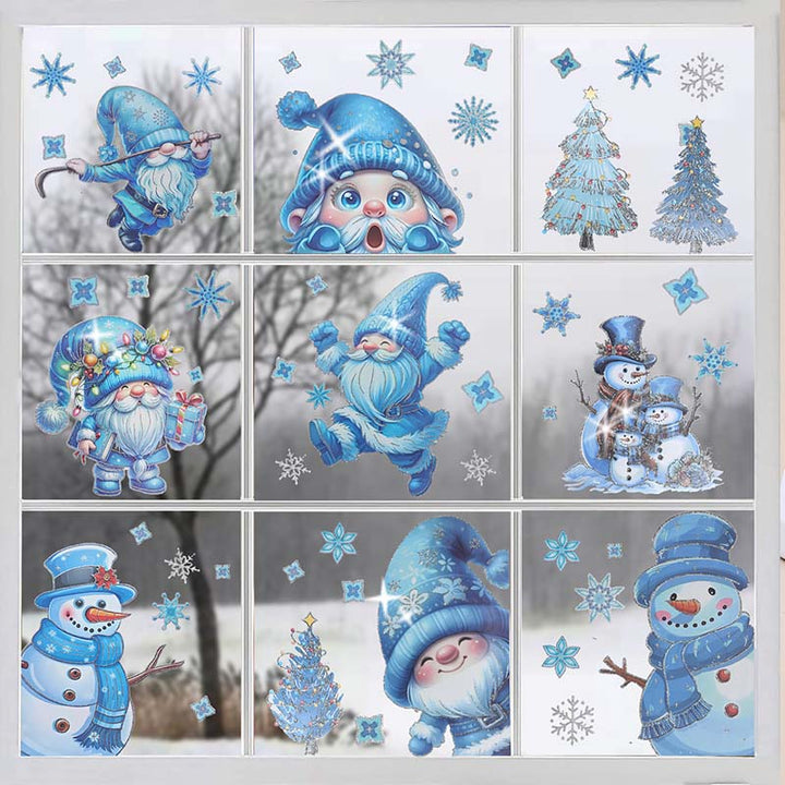 WinterGlow™ – Autocollants de fenêtre de Noël scintillants